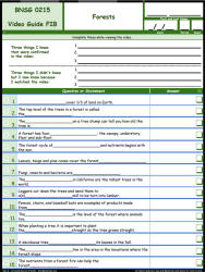 FREE Differentiated Worksheet for the Bill Nye - The Science Guy * - Forests Episode Free Worksheet / Video Guide