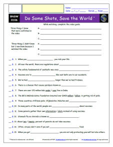 FREE Differentiated Worksheet for Bill Nye Saves the World *-  Do Some Shots, Save the World - Vaccines - Episode FREE Differentiated Worksheet / Video Guide