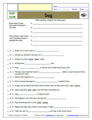 FREE Differentiated Worksheet for EYEWITNESS * - Dog - Episode FREE Differentiated Worksheet / Video Guide