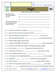 FREE Differentiated Worksheet for EYEWITNESS * - Flight - Episode FREE Differentiated Worksheet / Video Guide