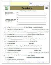 FREE Differentiated Worksheet for EYEWITNESS * - Seashore - Episode FREE Differentiated Worksheet / Video Guide