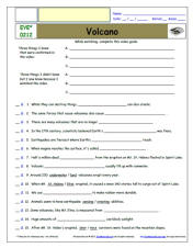 FREE Differentiated Worksheet for EYEWITNESS * - Volcano - Episode FREE Differentiated Worksheet / Video Guide