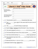 Download a FREE Liberty's Kids * Boston Tea Party - Differentiated Worksheet/Video Guide