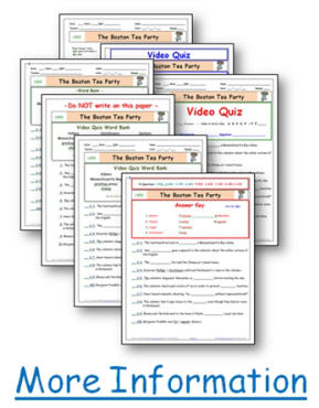 Purchase  Differentiated Worksheet/Video Guides for all 40 episodes of  Liberty's Kids *
