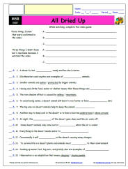 FREE Differentiated Worksheet for the Magic School Bus * - All Dried Up - Episode FREE Differentiated Worksheet / Video Guide