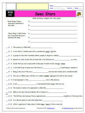 FREE Differentiated Worksheet for the Magic School Bus * - Sees Stars - Episode FREE Differentiated Worksheet / Video Guide