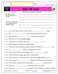 FREE Differentiated Worksheet for the Magic School Bus * - Wet All Over - Episode FREE Differentiated Worksheet / Video Guide