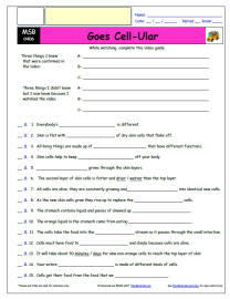 FREE Differentiated Worksheet for the Magic School Bus * - Goes Cell-Ular - Episode FREE Differentiated Worksheet / Video Guide