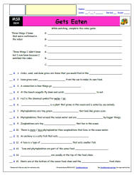 FREE Differentiated Worksheet for the Magic School Bus * - Gets Eaten - Episode FREE Differentiated Worksheet / Video Guide