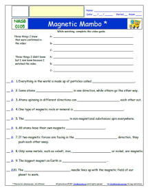 FREE Differentiated Worksheet for The Magic School Bus - Rides Again * - Magnetic Mambo - Episode FREE Differentiated Worksheet / Video Guide