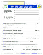 FREE Differentiated Worksheet for The Magic School Bus - Rides Again * -  DA and the Deep Blue Sea - Episode FREE Differentiated Worksheet / Video Guide