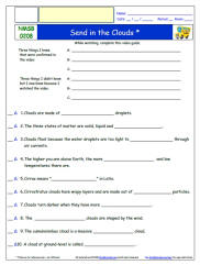 FREE Worksheet for the The Magic School Bus - Rides Again *- Send in the Clouds    Episode FREE Differentiated Worksheet / Video Guide