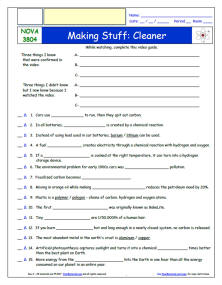 FREE Differentiated Worksheet for NOVA * - Making Stuff: Cleaner  - Episode FREE Differentiated Worksheet / Video Guide