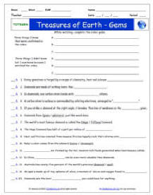 FREE Worksheet for the NOVA S44E20 *- Treasures of Earth - Gems Episode FREE Differentiated Worksheet / Video Guide