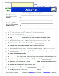 FREE Worksheet for the NOVA S45E12 *- Addiction Episode FREE Differentiated Worksheet / Video Guide