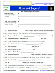 FREE Worksheet for the NOVA S46E01 *- Pluto and Beyond Episode FREE Differentiated Worksheet / Video Guide 